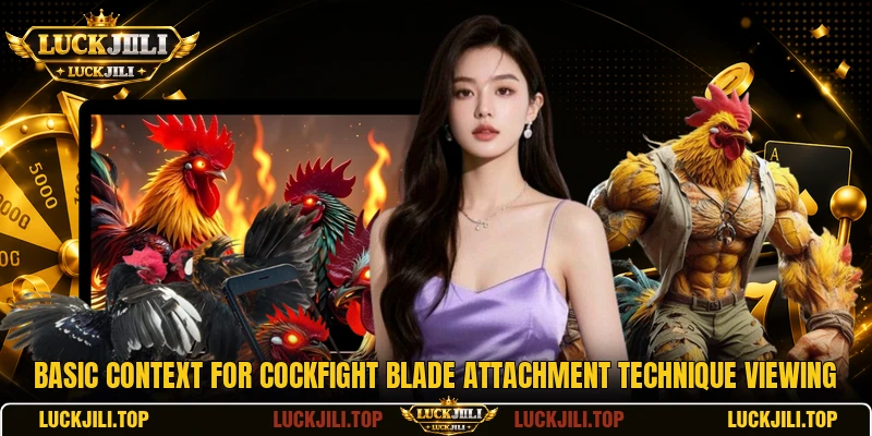 Basic context for cockfight blade attachment technique viewing