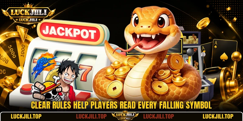 Clear rules help players read every falling symbol