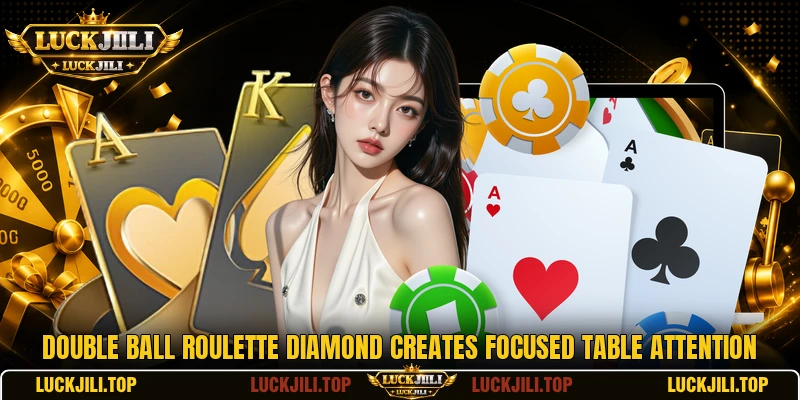 Double Ball Roulette Diamond creates focused table attention Double Ball Roulette Diamond creates focused table attention