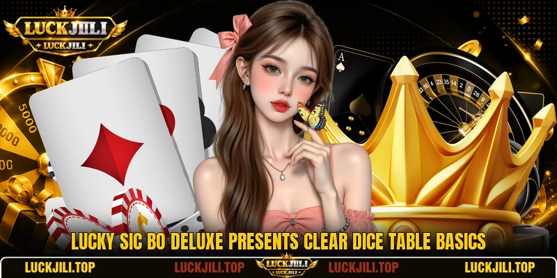 Lucky Sic Bo Deluxe presents clear dice table basics