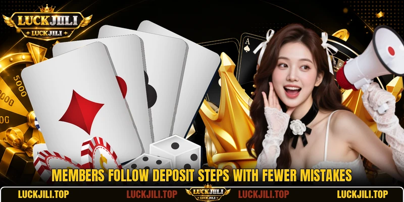 Members follow deposit steps with fewer mistakes