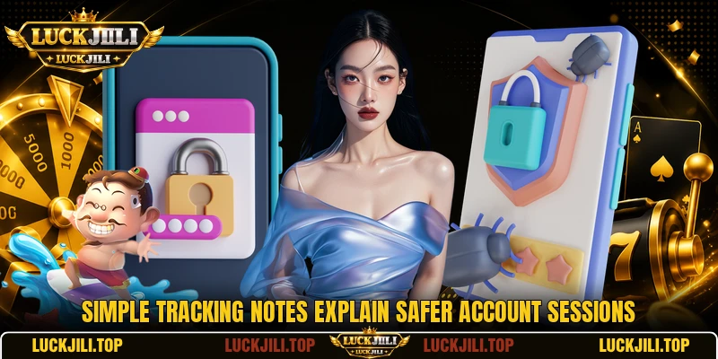 Simple tracking notes explain safer account sessions